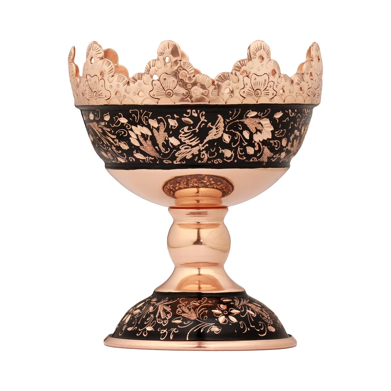 آجیل خوری مسی مدل الماس تراش کد 11