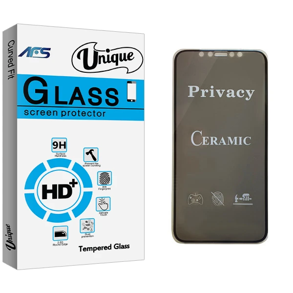 محافظ صفحه نمایش سرامیکی ای اف اس مدل Unique Glass مناسب برای گوشی موبایل اپل Iphone 11 Pro