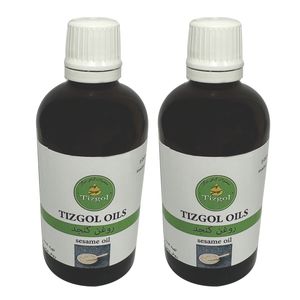 روغن کنجد تیزگل مدل 003 حجم 200 میلی گرم بسته 2 عددی
