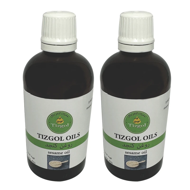 روغن کنجد تیزگل مدل 003 حجم 200 میلی گرم بسته 2 عددی