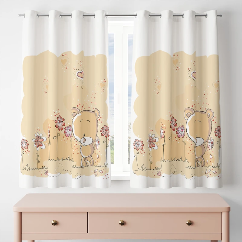 پرده مدل مخمل پانچی کد 8398 سایز 200x140 سانتی متر 