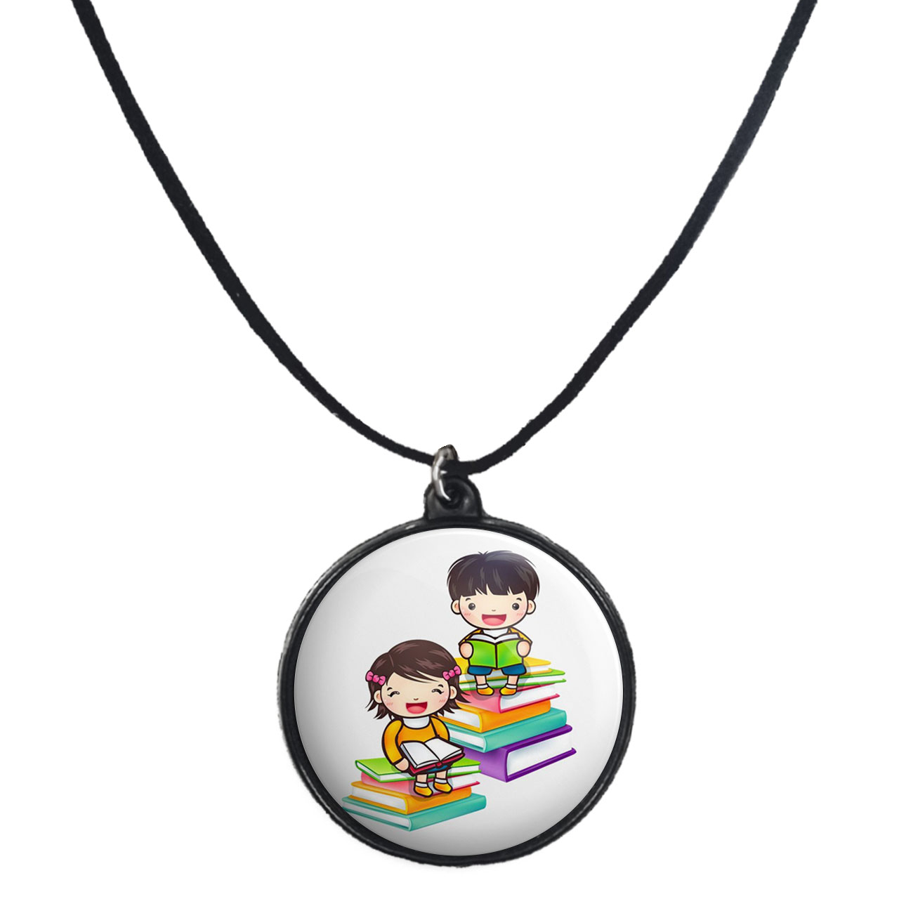 گردنبند پرمانه طرح جشن الفبا کد pmb.22618مدل دو طرفه