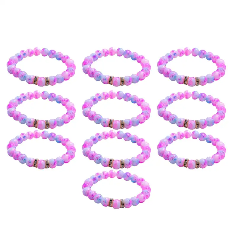 دستبند دخترانه مدل غزل کد 01 بسته 10 عددی