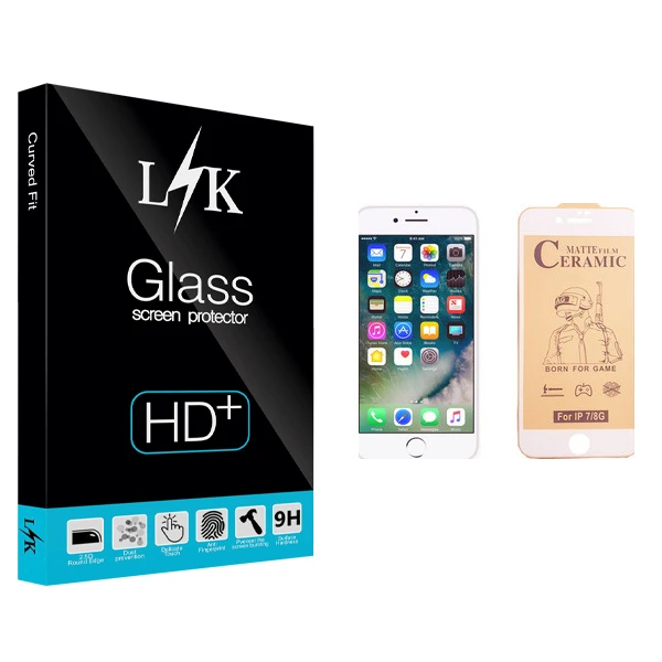 محافظ صفحه نمایش سرامیکی ال کی مدل +LITE مناسب برای گوشی موبایل اپل iPhone 7