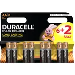باتری قلمی دوراسل مدل Plus Power بسته 6 + 2 عددی