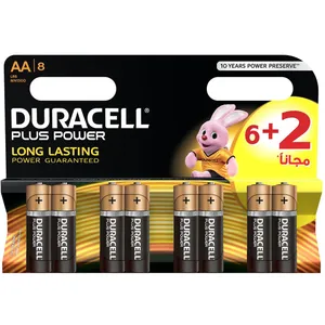 باتری قلمی دوراسل مدل Plus Power بسته 6 + 2 عددی