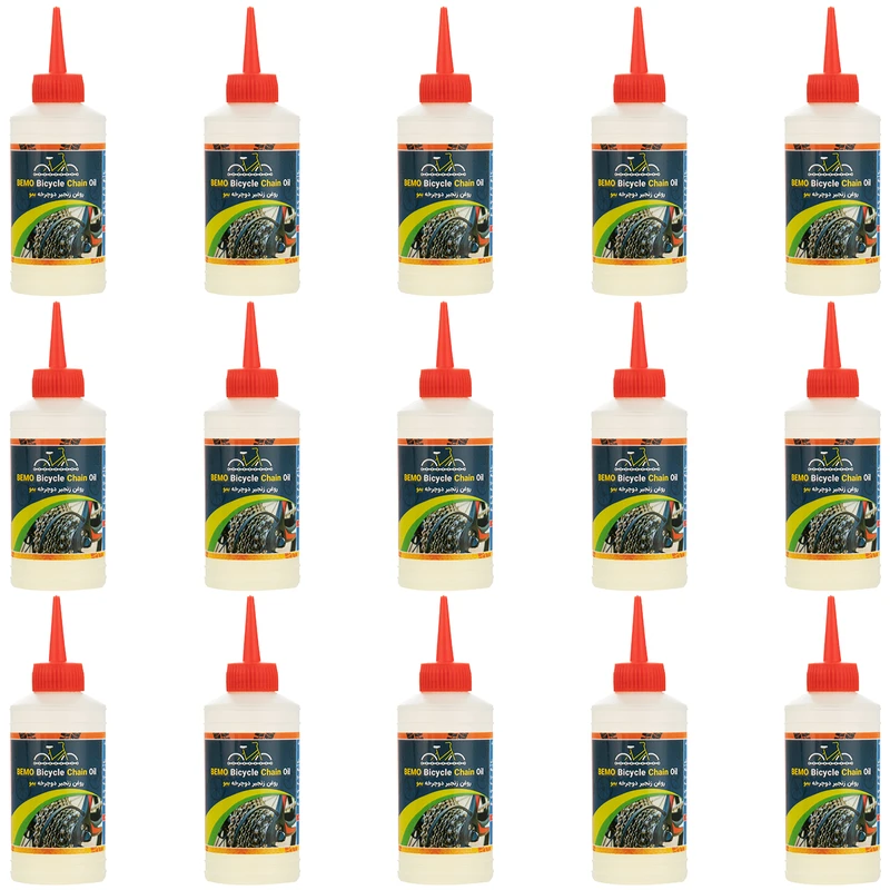 روغن زنجیر دوچرخه بمو مدل A200 حجم 80 میلی لیتر بسته 15 عددی