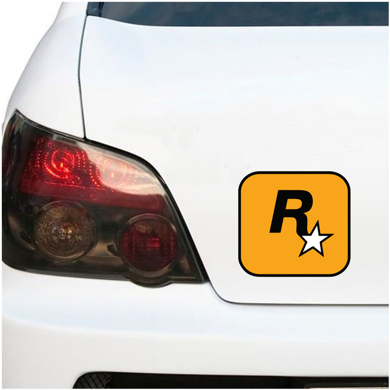 استیکر خودرو پویا مارکت طرح راک استار کد 427