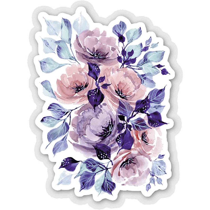 استیکر لپ تاپ طرح FLORAL  کد ST650