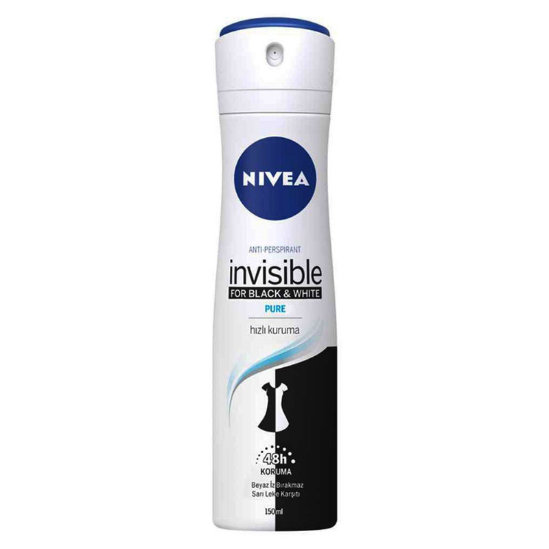 اسپری ضد تعریق زنانه نیوآ مدل Invisible Black and White Pure حجم 150 میلی لیتر اسپری ضد تعریق زنانه نیوآ مدل Invisible Black and White Pure حجم 150 میلی لیتر