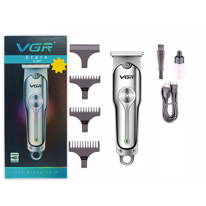 ماشین اصلاح موی سر و صورت وی جی ار مدل V-071-stars ماشین اصلاح موی سر و صورت وی جی ار مدل V-071-stars