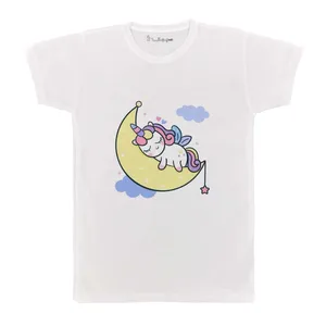 تی شرت بچگانه پرمانه طرح یونیکورن کد pmt.3350