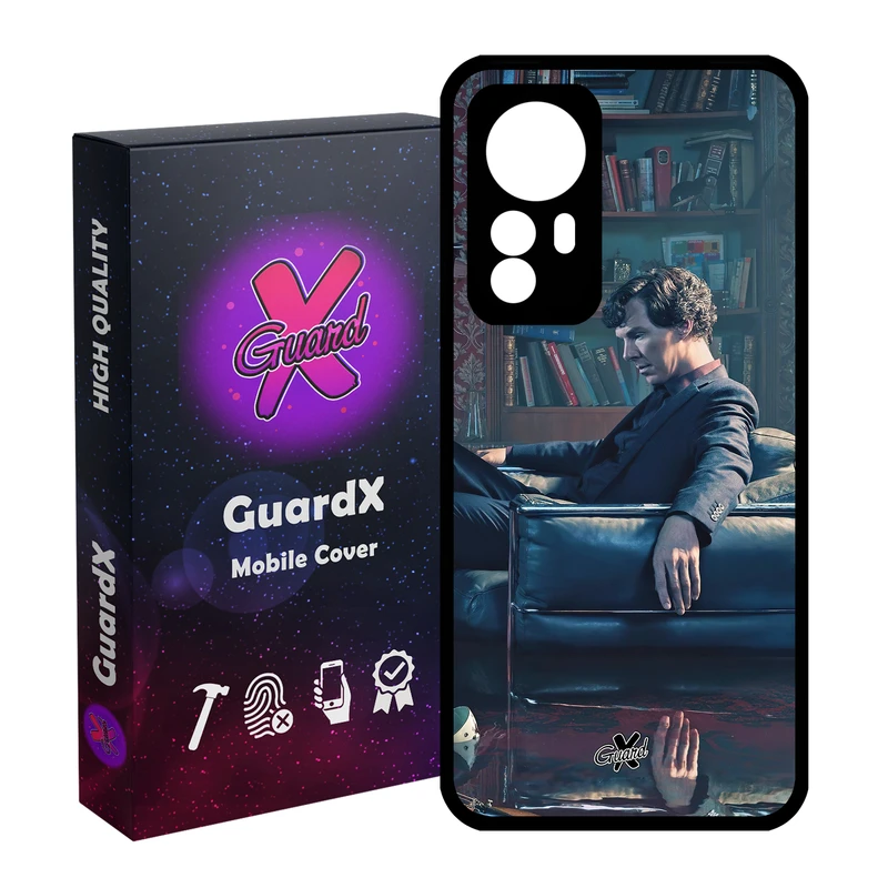 کاور گارد ایکس طرح شرلوک مدل Glass10519 مناسب برای گوشی موبایل شیائومی Redmi Note 12S