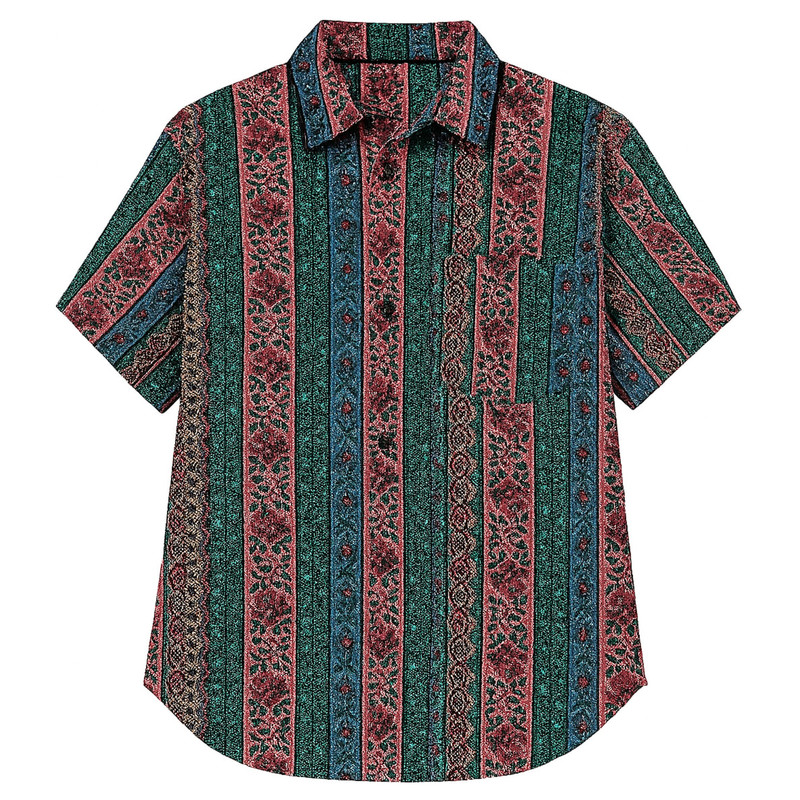 شومیز آستین کوتاه یقه برگردان زنانه کد 28201