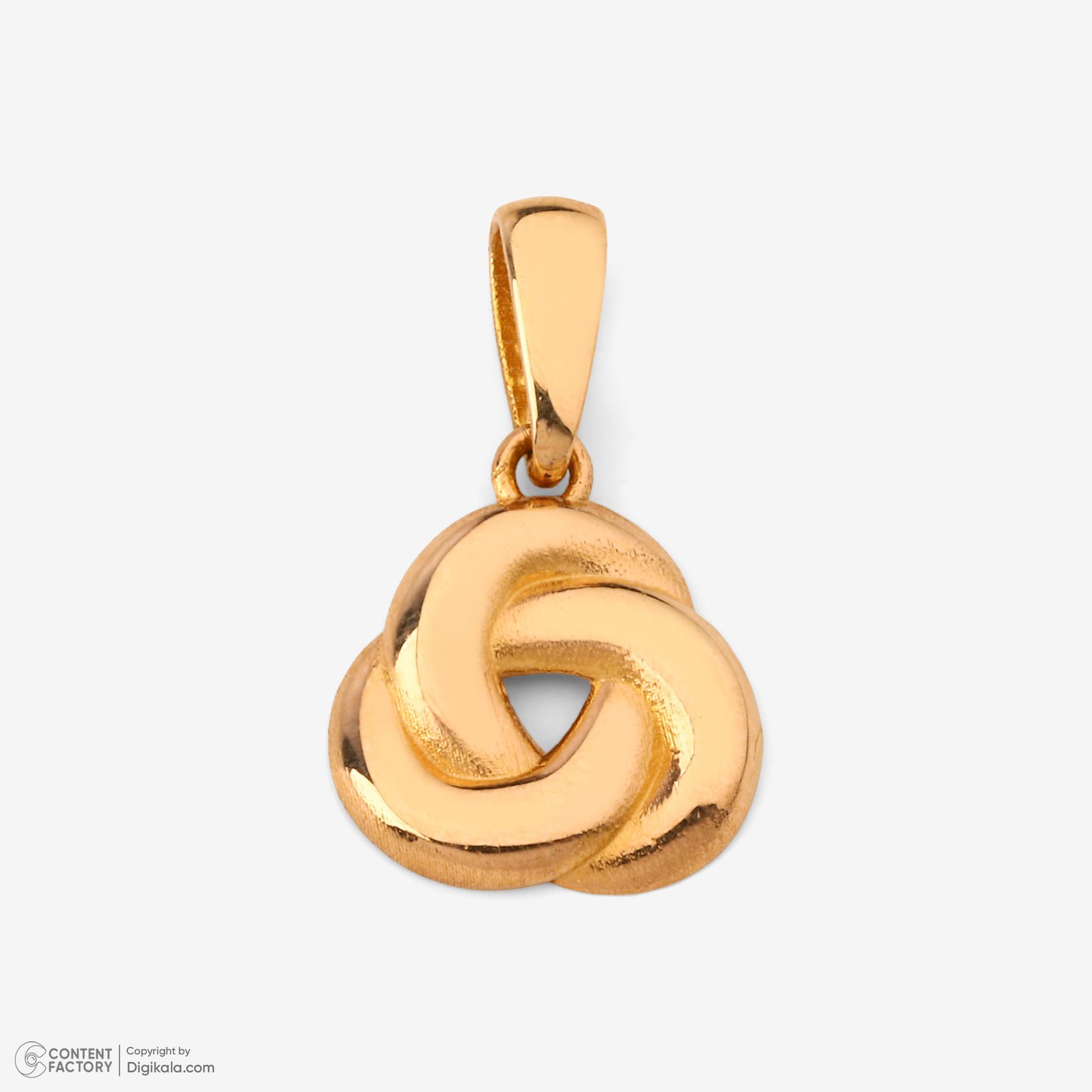 آویز گردنبند طلا 18 عیار زنانه مطیع ها طرح گره کد 392 -  - 5