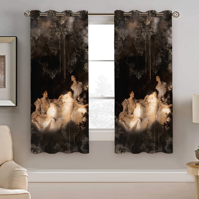 پرده نیروانا طرح سنتی مدل هازان کد 9026 سایز 140×200 سانتی متر