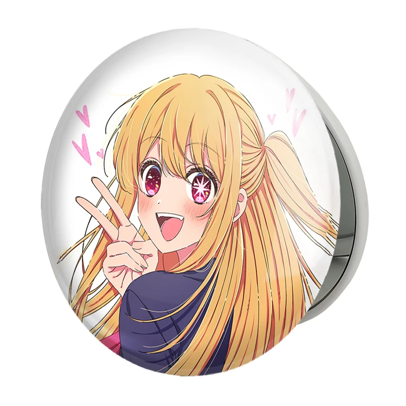 آینه جیبی خندالو طرح روبی انیمه اوشی نو کو مدل تاشو کد 31213