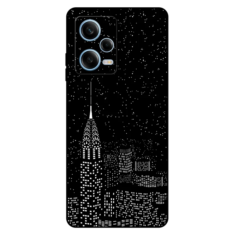 کاور مگافون طرح نیویورک مدل 7768 مناسب برای گوشی موبایل شیائومی Redmi Note 12 Pro 5G     
