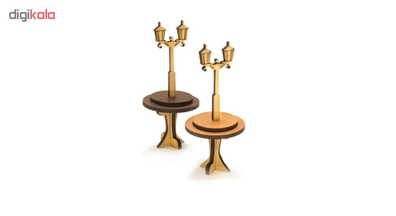 ماکت طرح چراغ و میز گرد مدل S27