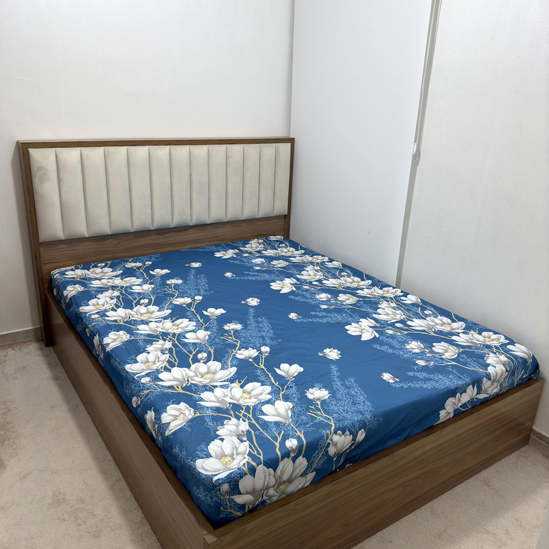 سرویس ملحفه ناتوسا مدل ارکیده کد 180 دو نفره سه تکه