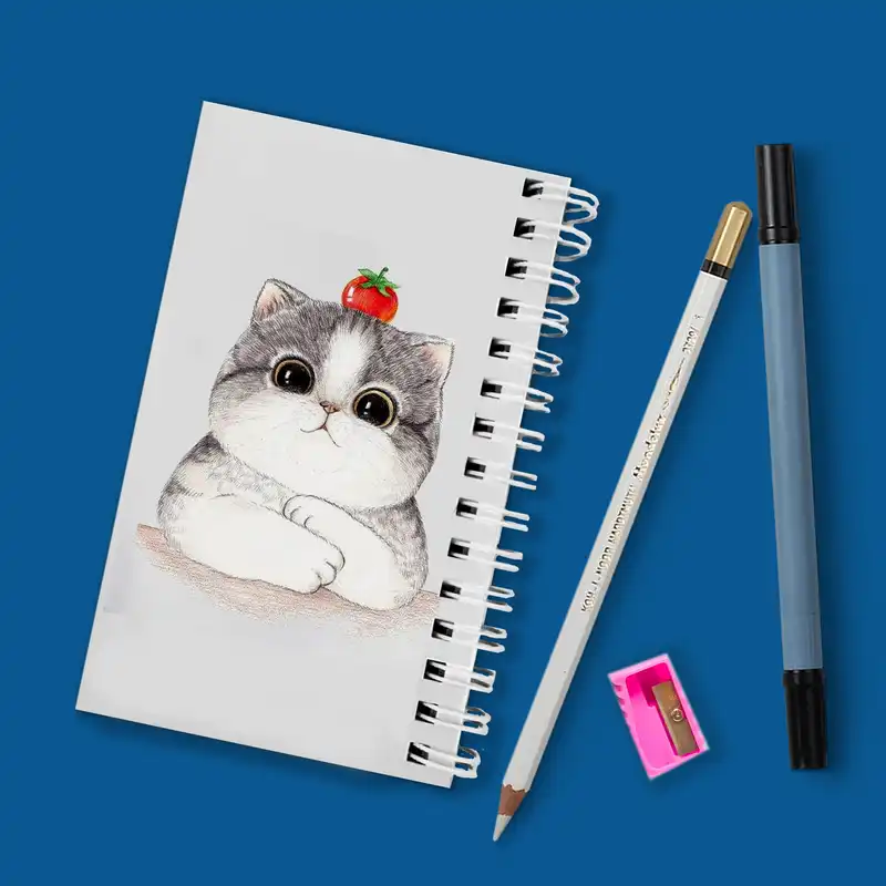 دفترچه یادداشت مدل to do list طرح بچه گربه فانتزی کد 2139107