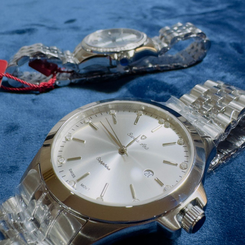 ست ساعت مچی عقربه‌ای زنانه و مردانه سوئیس آرت مدل 620005-6-01