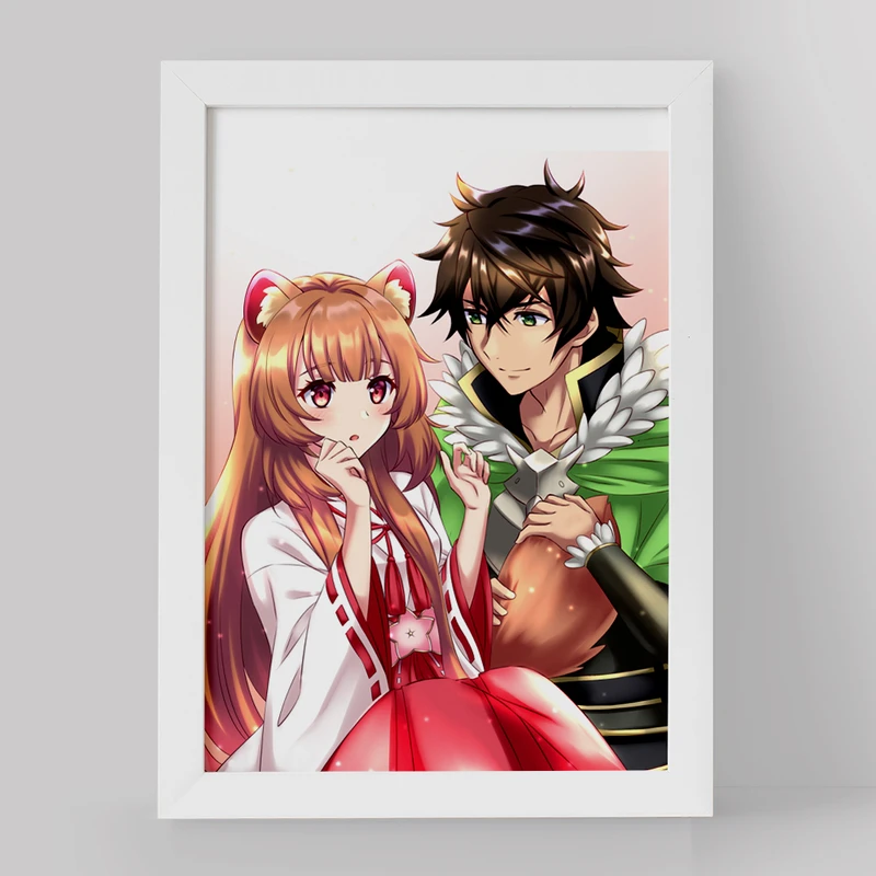 تابلو خندالو مدل نائوفومی و رافتالیا انیمه ظهور قهرمان سپر کد 15974