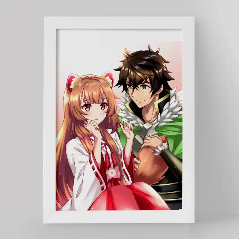 تابلو خندالو مدل نائوفومی و رافتالیا انیمه ظهور قهرمان سپر کد 15974