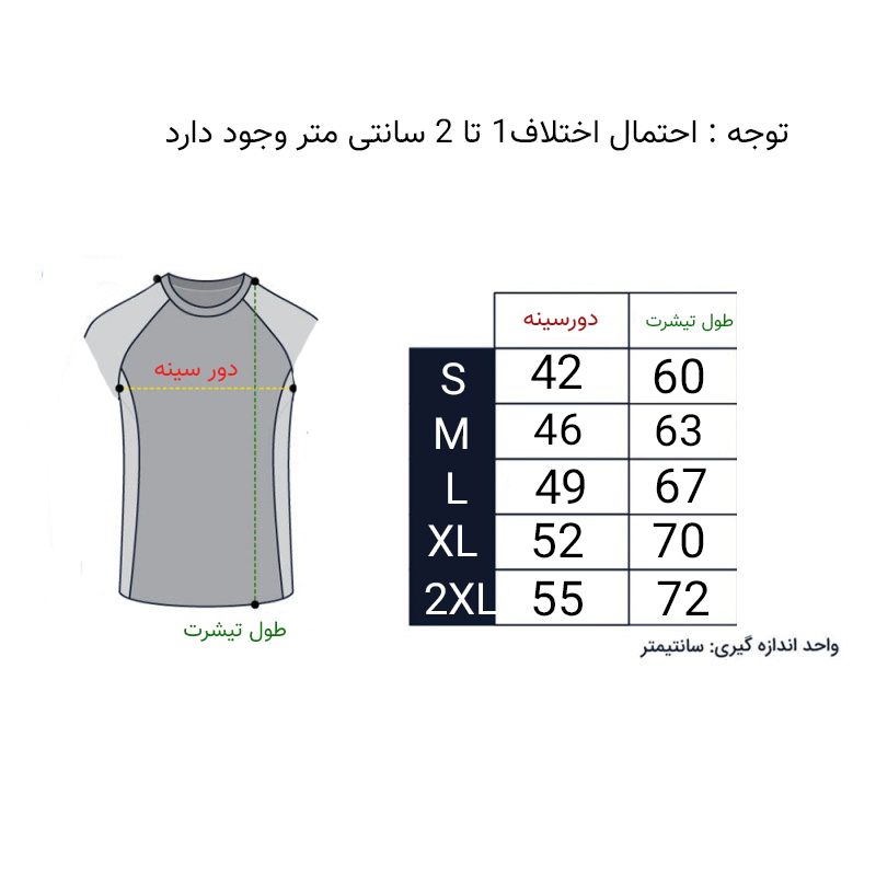 تی شرت ورزشی مردانه کچوا مدل MH100 -  - 5
