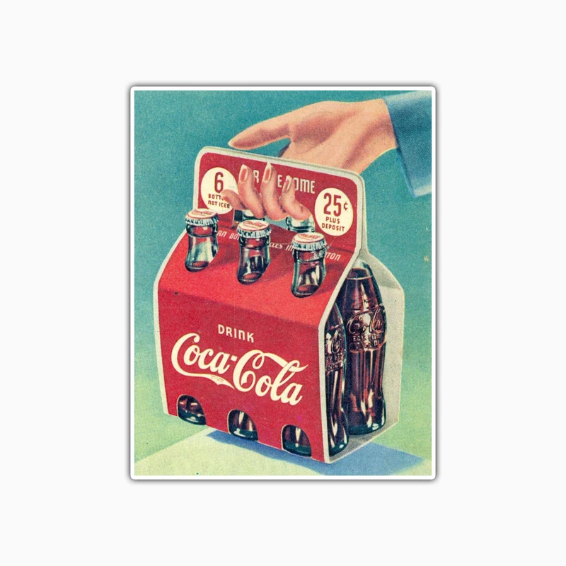 استیکر لپ تاپ و موبایل بووم طرح نوستالژی مدل کوکاکولا کد TR59