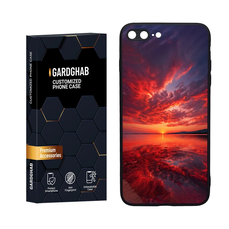 کاور گارد قاب مدل دورژله ای طبیعت مناسب برای گوشی موبایل اپل iPhone 7 Plus / 8 plus