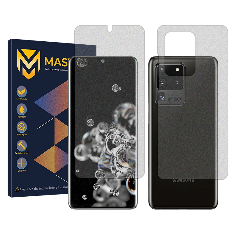 محافظ صفحه نمایش مات مستر مدل Resistant مناسب برای گوشی موبایل سامسونگ Galaxy S20 Ultra به همراه محافظ پشت گوشی