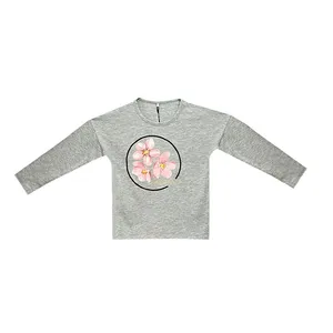 تی شرت آستین بلند دخترانه نیم ایت مدل 13161334