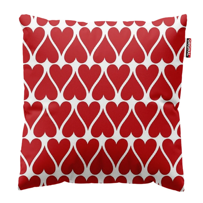 کوسن پاد آفرین طرح قلب کد 3712 سایز 30*30 سانتی متر