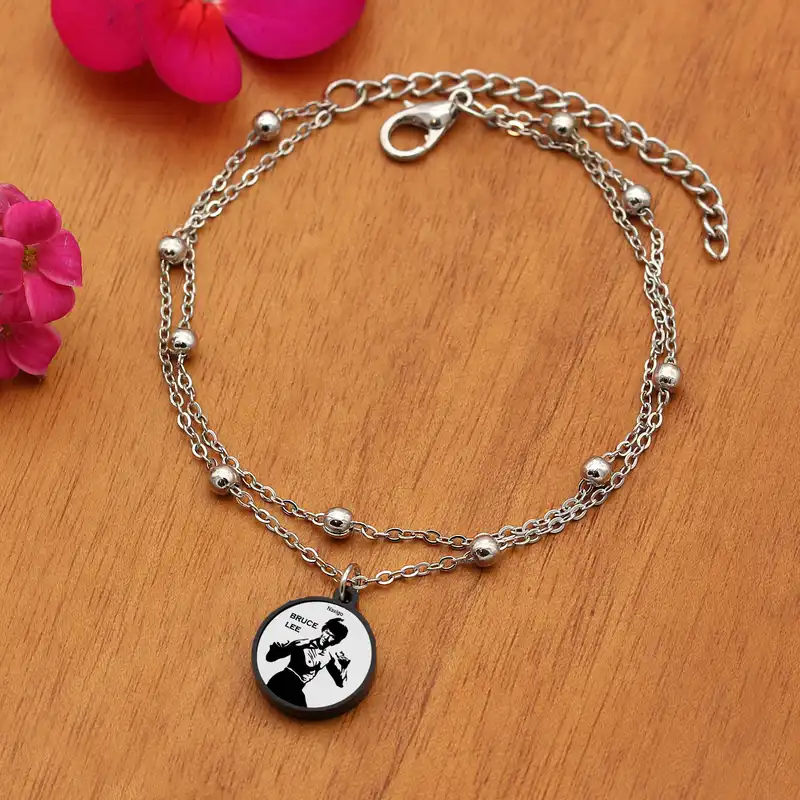 پابند زنانه ناکسیگو مدل شب تاب طرح بروس لی کد LB7417