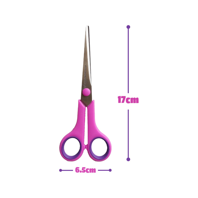 قیچی کریتورز کلاس مدل اسنیپسی طرح متوسط به همراه نشانه گذار کتاب بسته 2 عددی