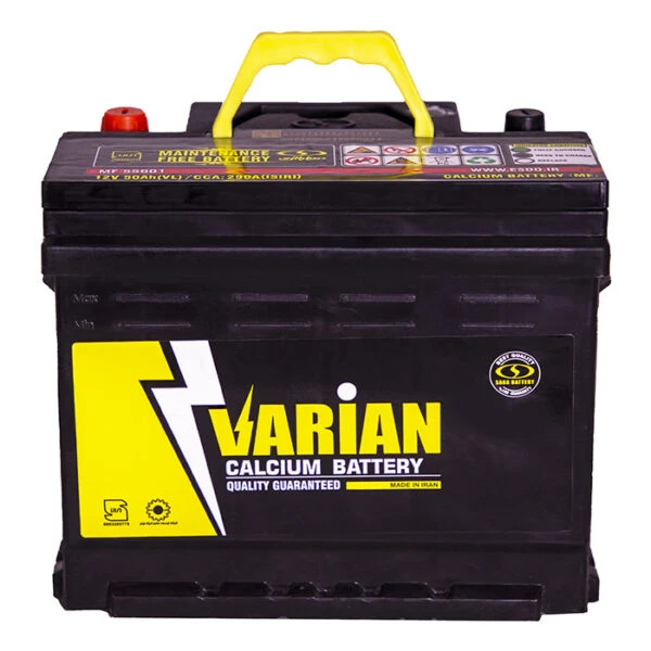 باتری اتمی 12 ولت 50 آمپر خودرو صبا باتری مدل کد SBT-50