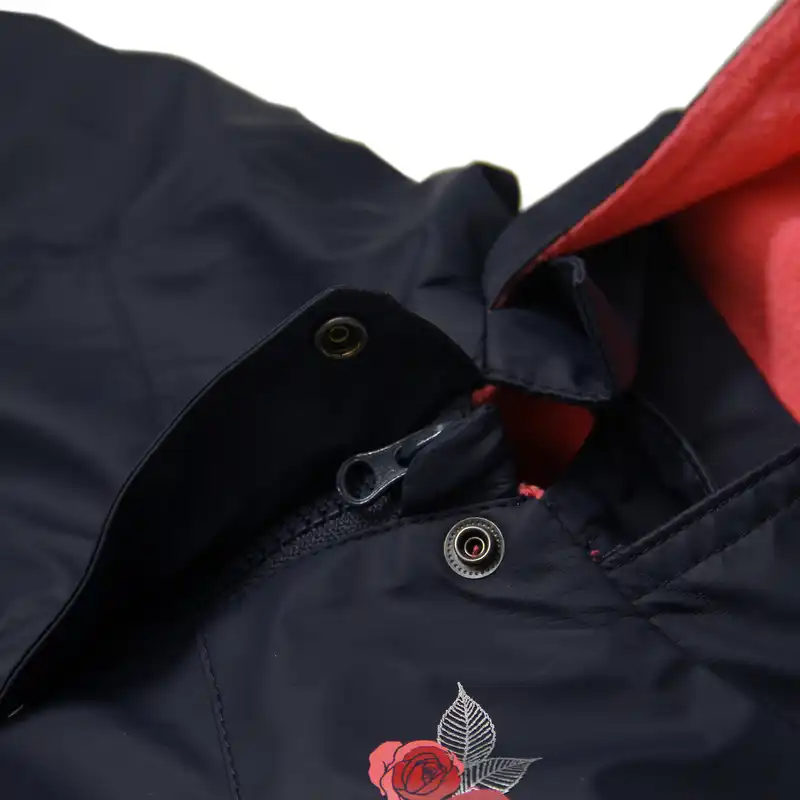 بارانی دخترانه طرح گلدار کد B01