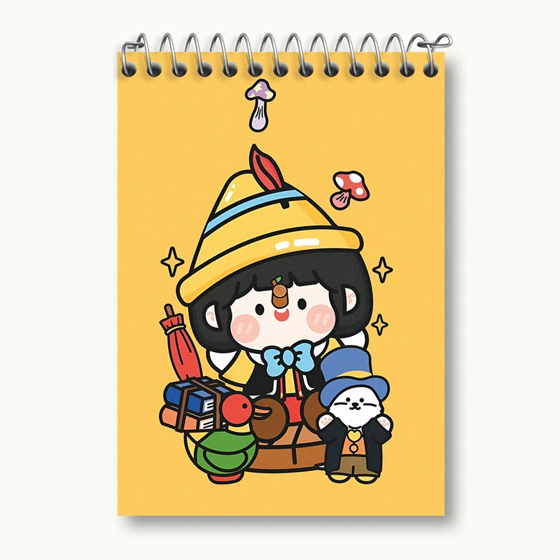 دفتر یادداشت 50 برگ خندالو طرح پینوکیو کیوت کد N3921