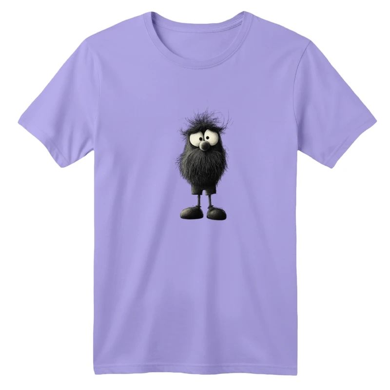 تی‌شرت آستین کوتاه لانگ یقه گرد بچگانه مدل هیولا