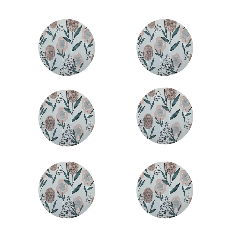 زیر لیوانی طرح گل کد 8126 بسته 6 عددی