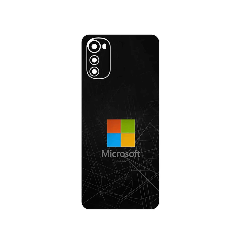 برچسب پوششی ماهوت مدل Microsoft_Logo مناسب برای گوشی موبایل موتورولا Moto E32s