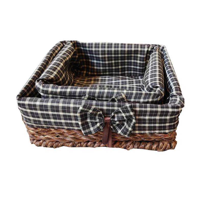 سبد حصیری مدل 22 BN Square مجموعه 2 عددی