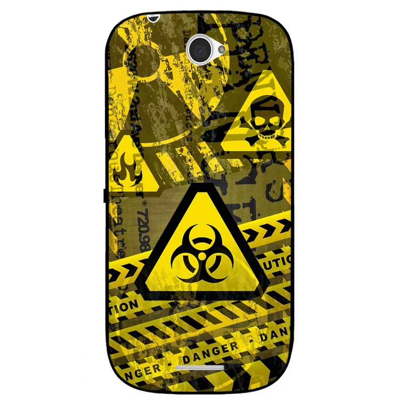 کاور مگافون طرح خطر مدل 7703 مناسب برای گوشی موبایل سونی Xperia E4