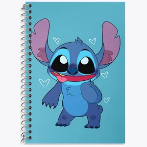 دفتر زبان 50 برگ خندالو مدل دو خط طرح استیچ (Stitch) کد 37190