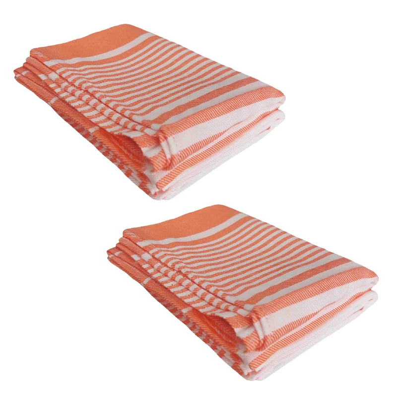 دستمال نظافت خانه و آشپزخانه نخ، پنبه‌ مدل ماهک  بسته 2 عددی