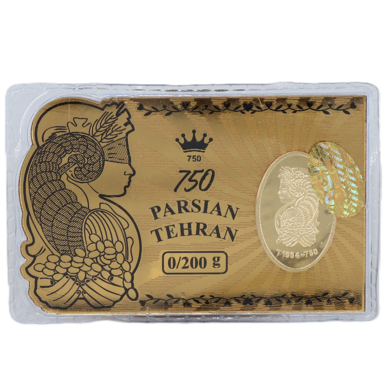 شمش طلا 18 عیار پارسیان تهران مدل T200