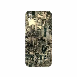 MAHOOT Collage of Skyscraper Cover Sticker for Huawei Y5 2019