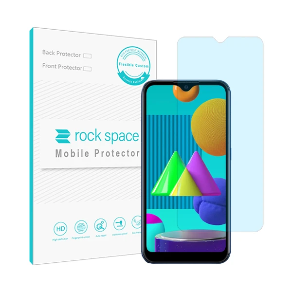 محافظ صفحه نمایش ضد اشعه آبی راک اسپیس مدل HyBLU مناسب برای گوشی موبایل سامسونگ Galaxy M01