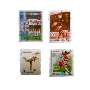 تمبر یادگاری طرح ورزشی مدل فوتبال کد var-918 مجموعه 4 عددی